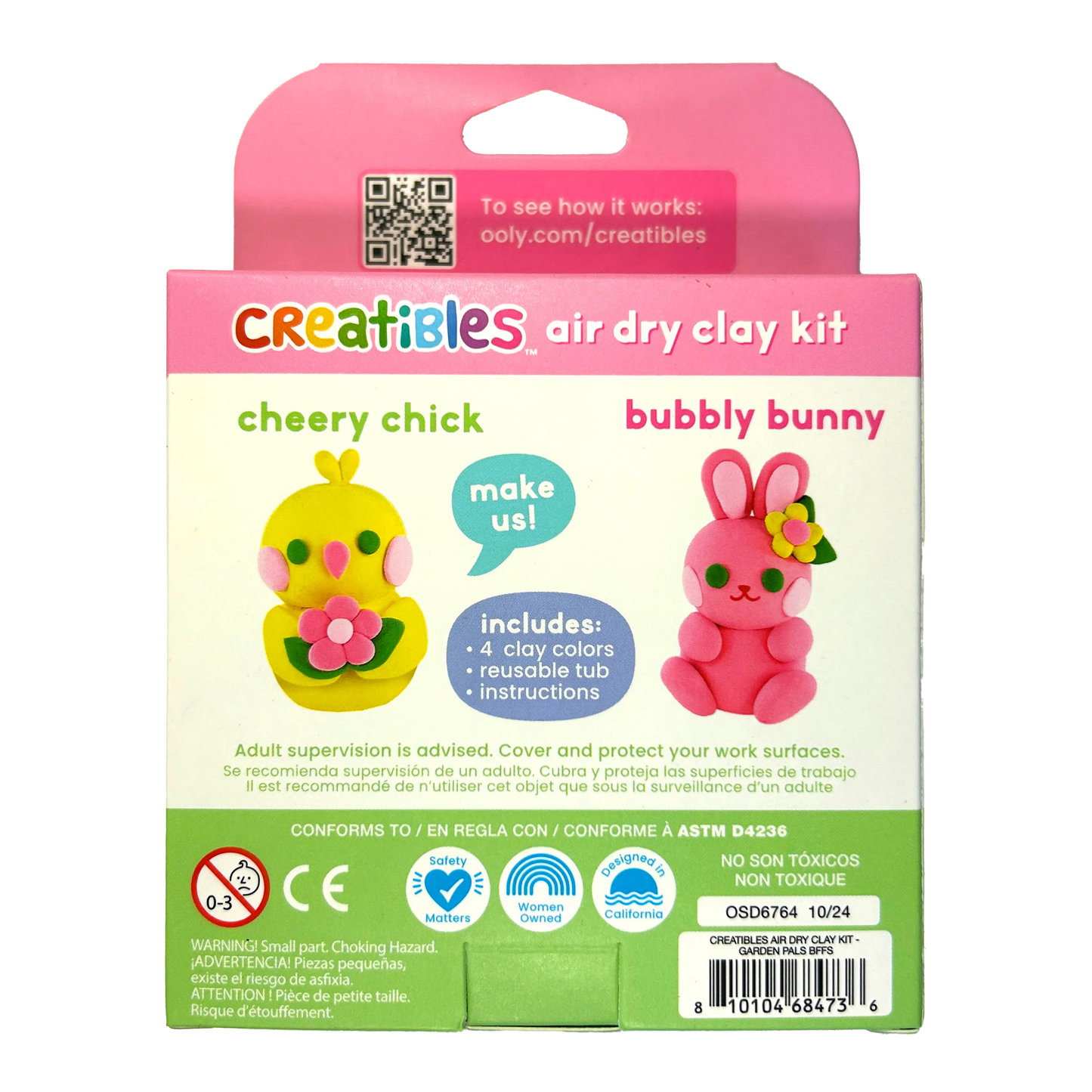 Creatibles Air Dry Clay Kit | Garden Pals BFFs