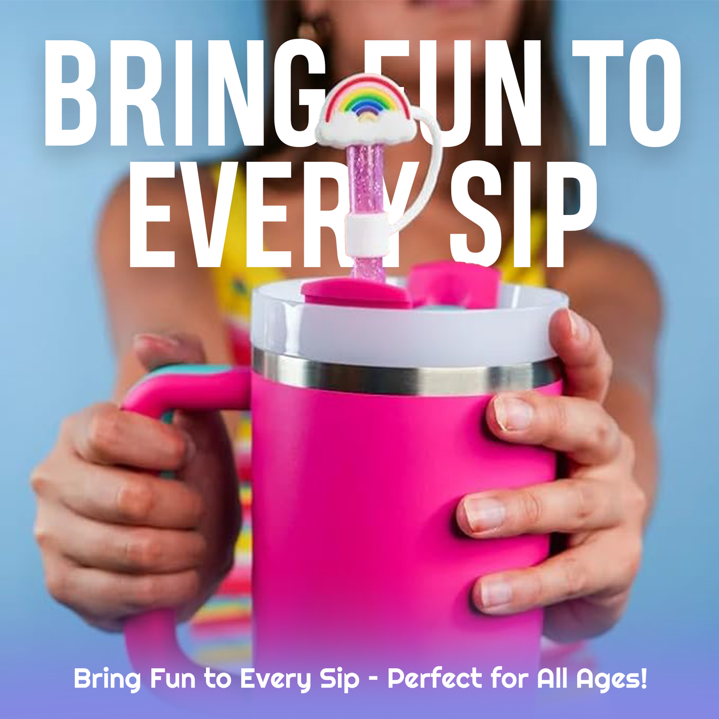 Sports Straw Toppers
