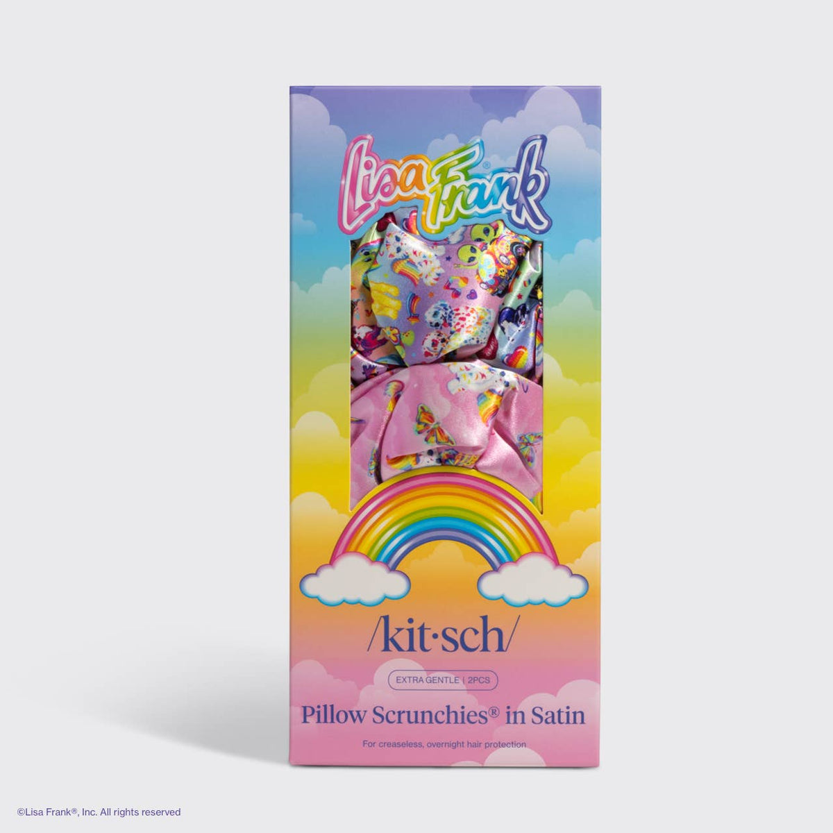 Lisa Frank x Kitsch Pillow Satin Scrunchies | Fantastic World