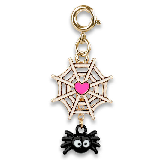 Gold Swivel Web Charm