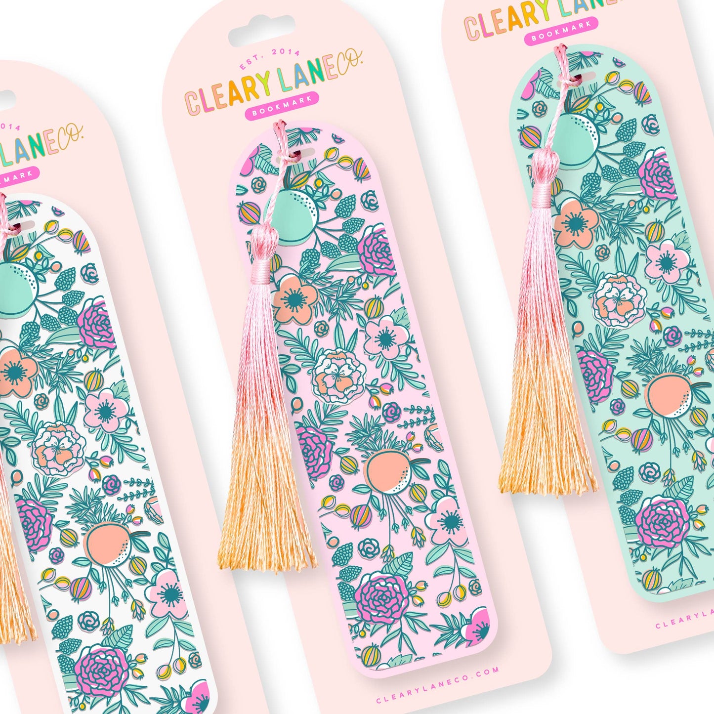 Acrylic Bookmark | Hot Pink Floral Jungle