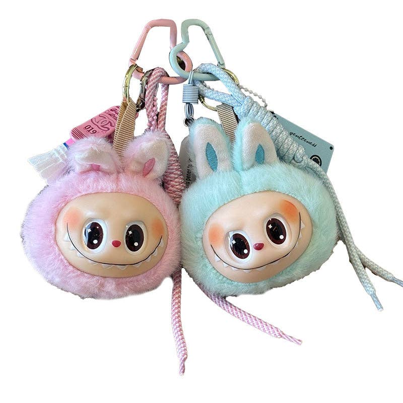 Lalububu Plush Keychain Bag Charm | Light Blue