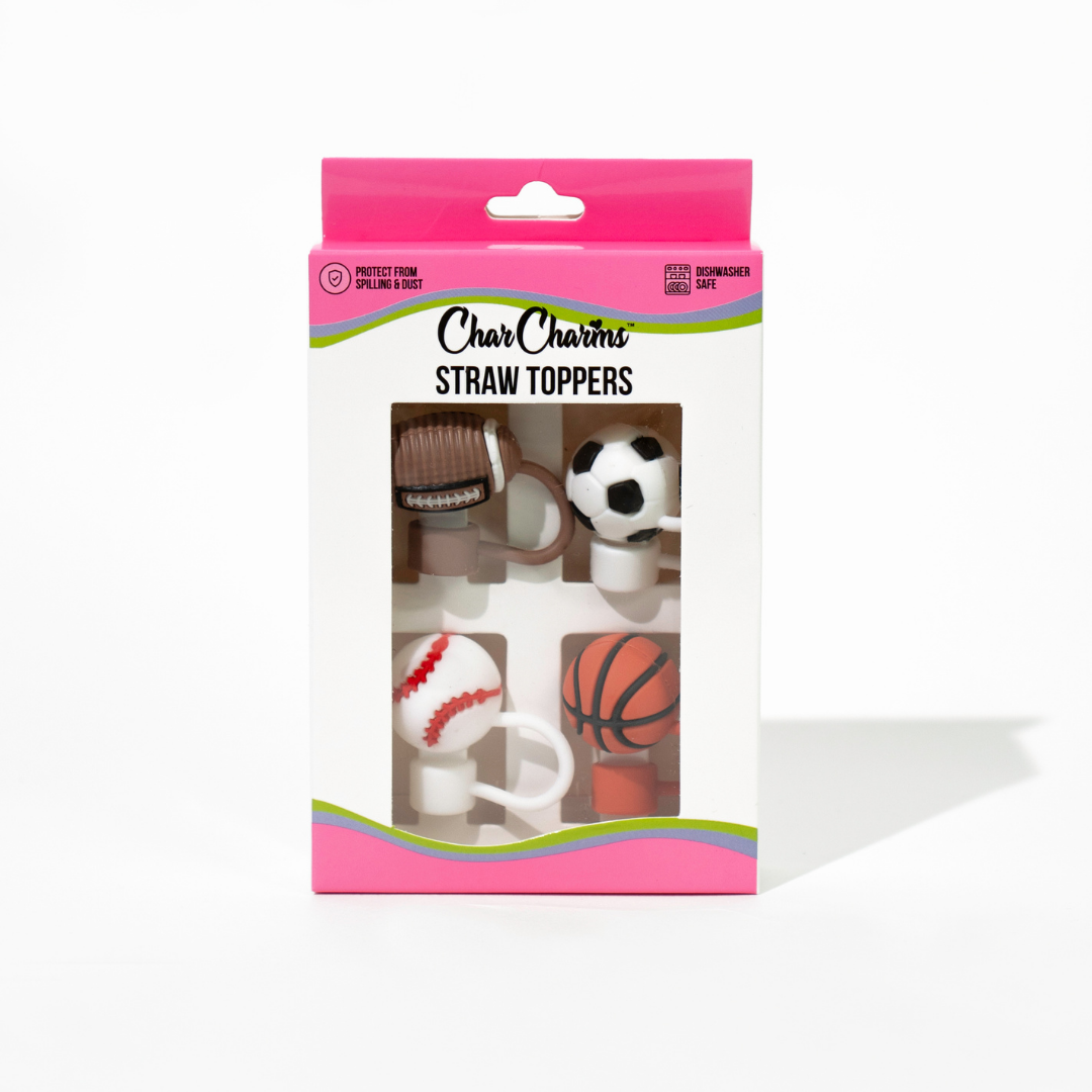 Sports Straw Toppers