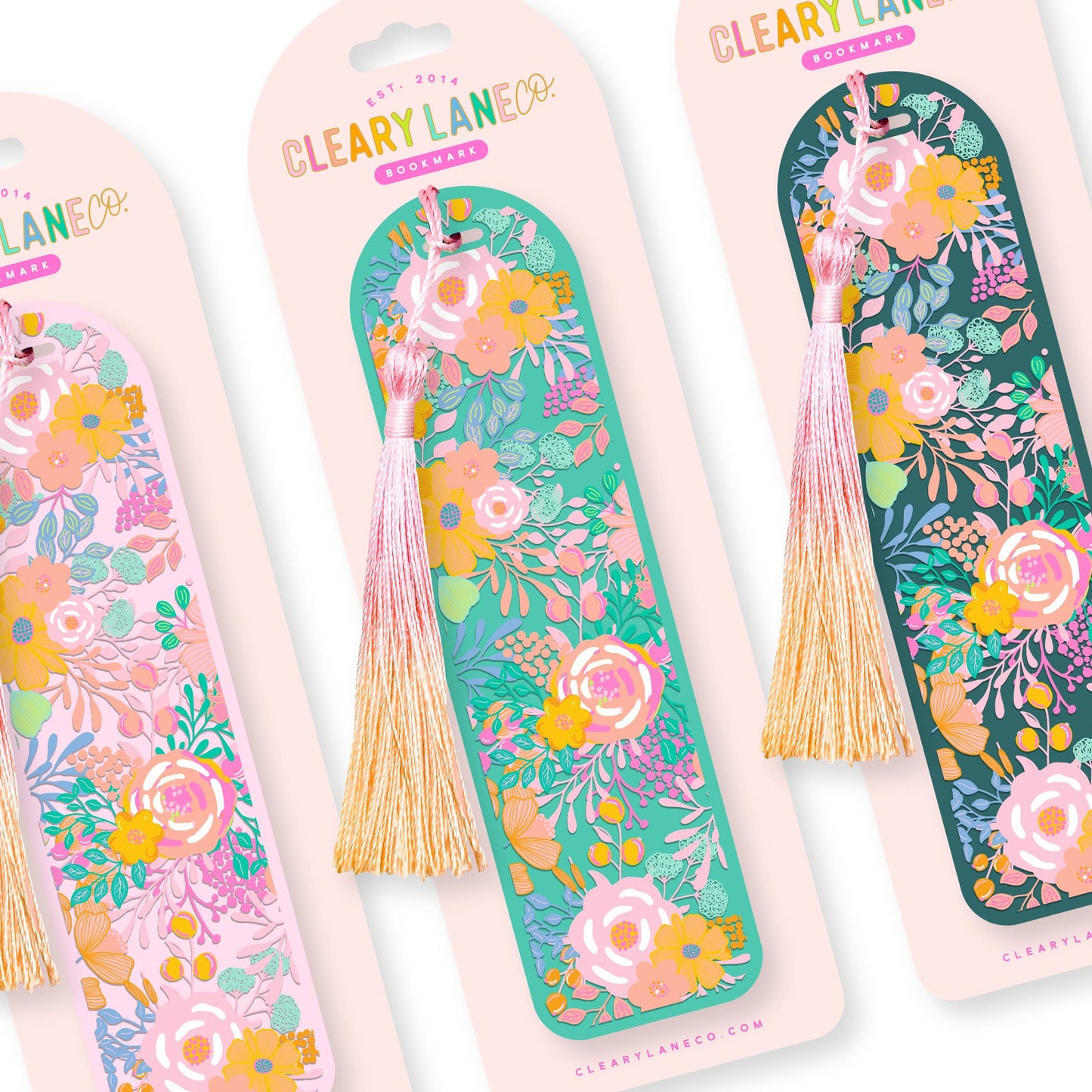 Acrylic Bookmark | Hot Pink Floral Jungle