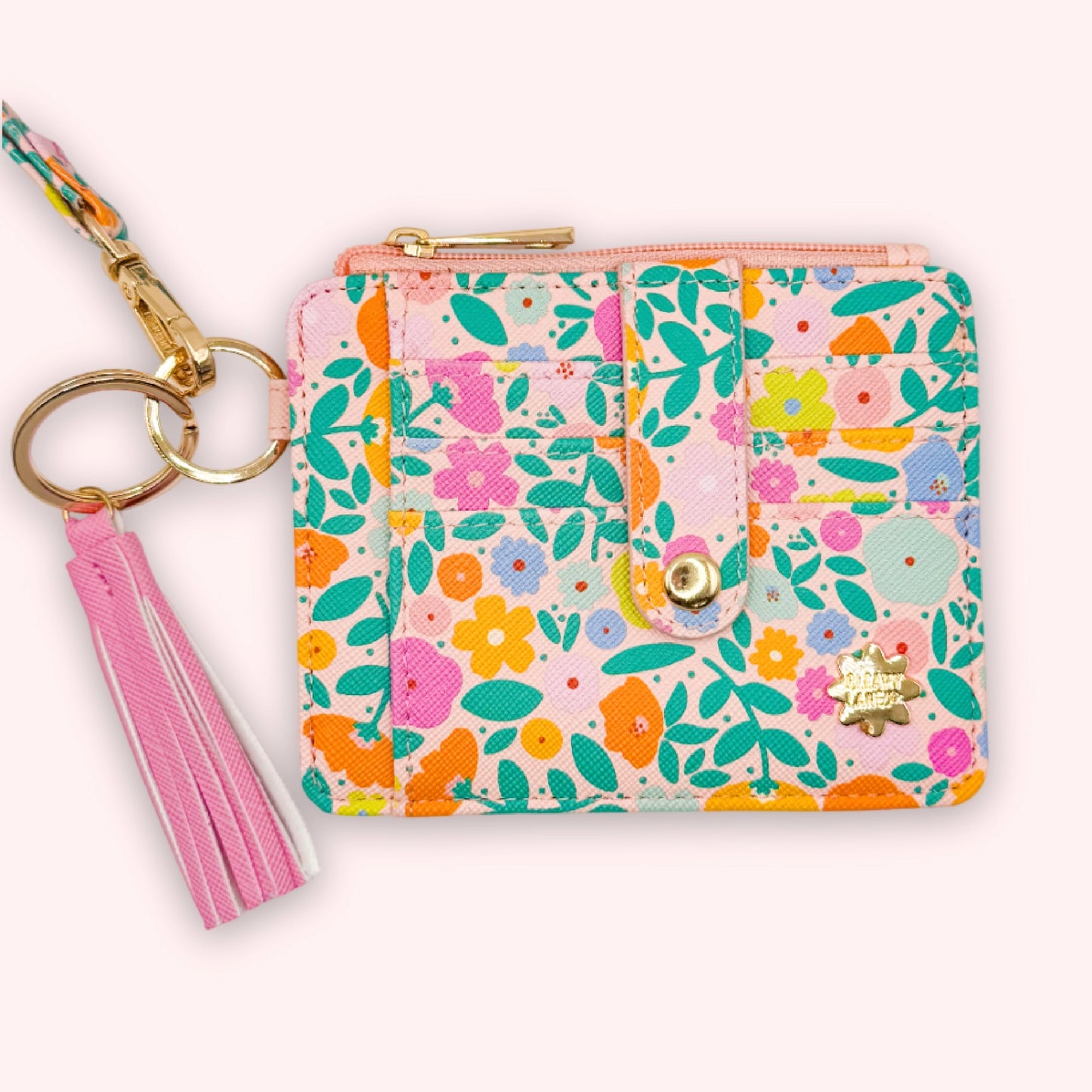 Blush Rainbow Meadows Wallet Keychain