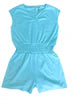 Knit Romper | Turquoise