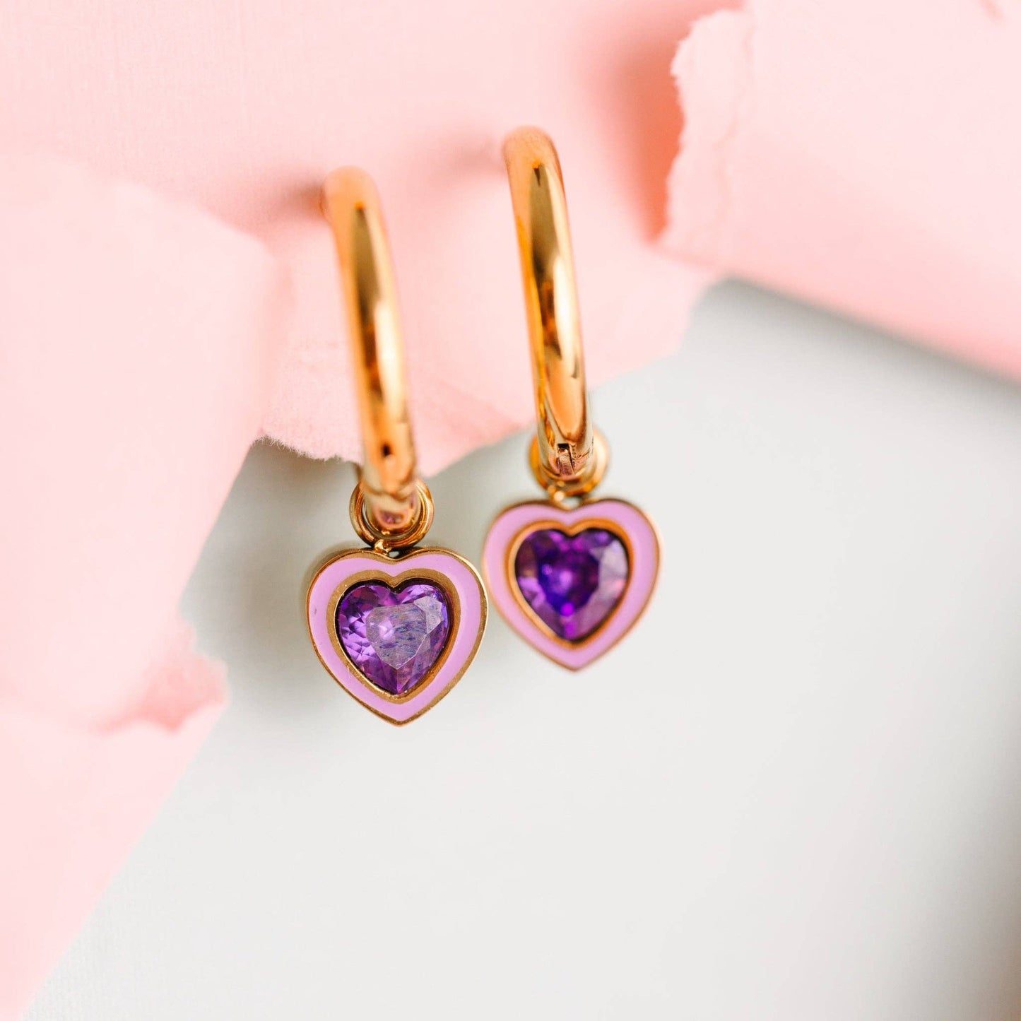 Purple Gem Charms
