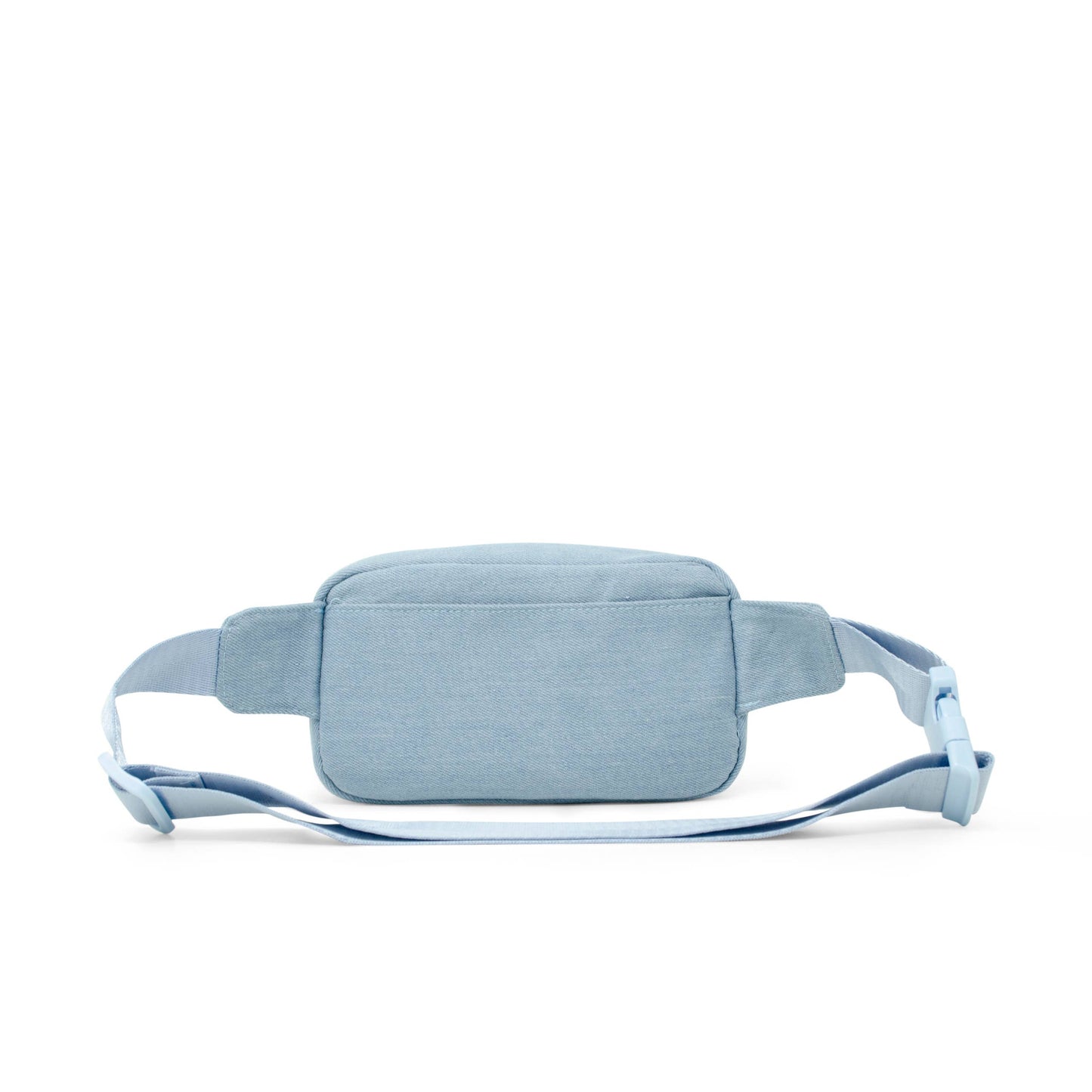 Blue Denim Sequin Heart Crossbody Bag