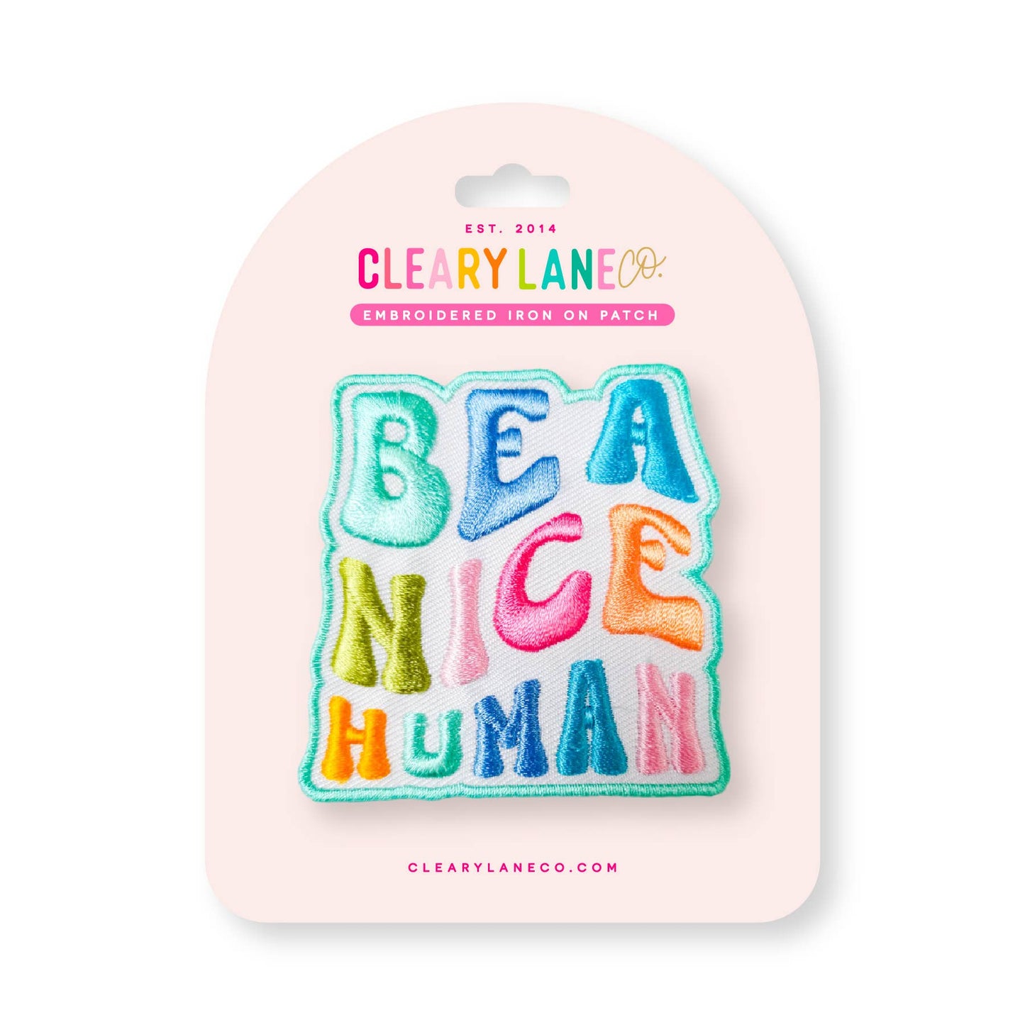 Be A Nice Human Iron-on Patch