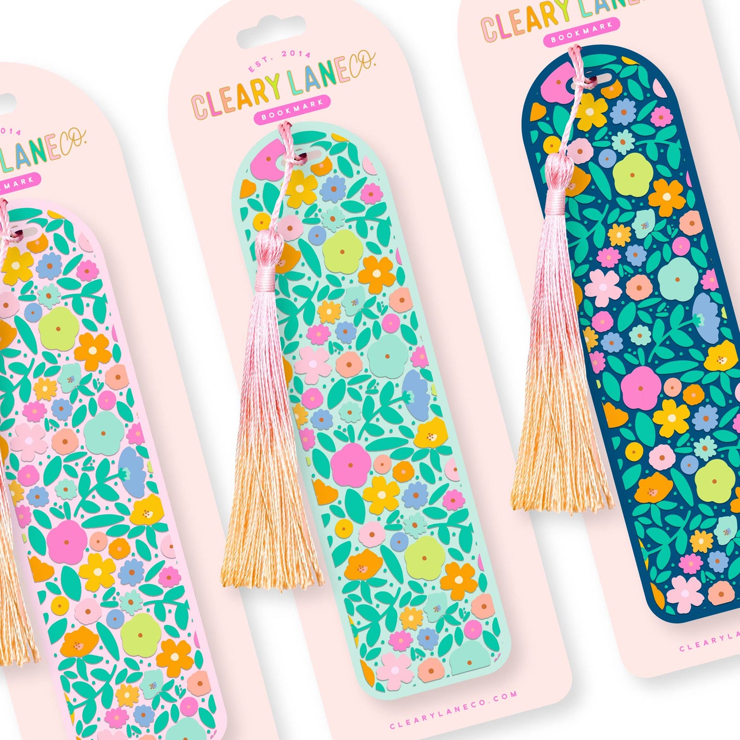 Acrylic Bookmark | Hot Pink Floral Jungle