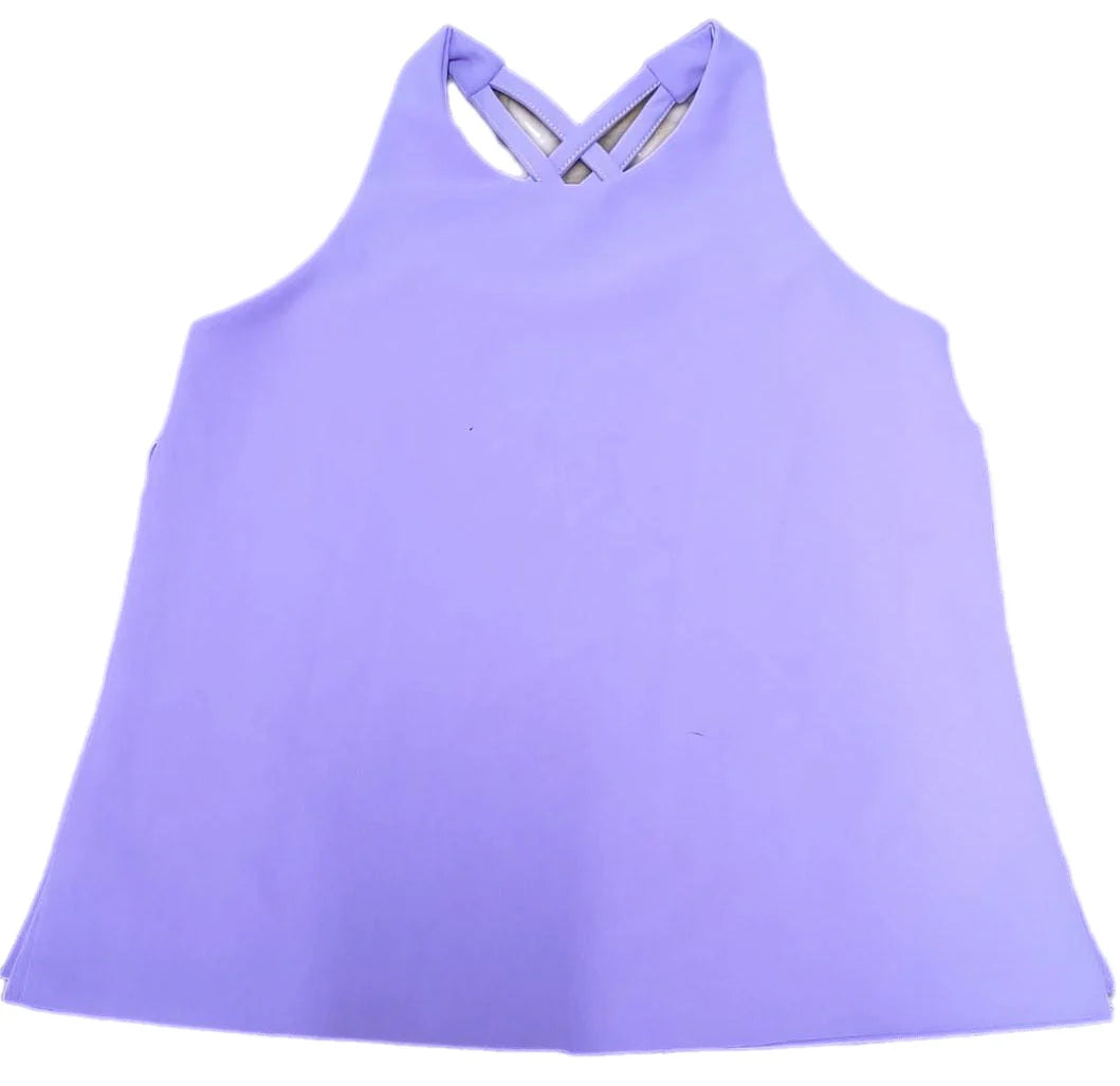 Athleisure Cross Back Top | Lavender