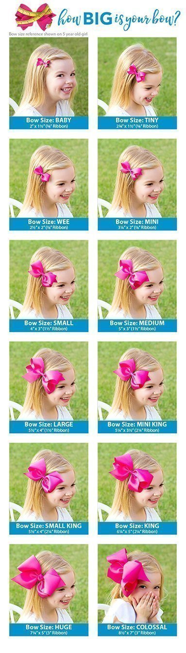 King Grosgrain Hair Bow | White