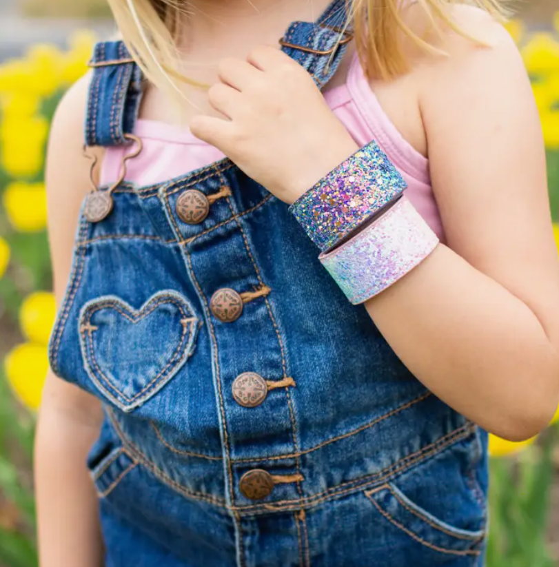Glitter Slap Bracelet | Pink