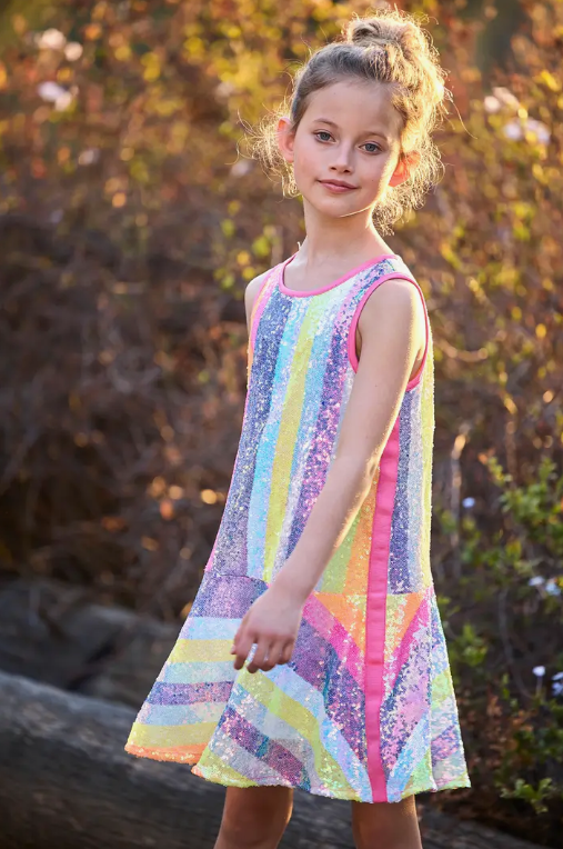 Multicolor Sequin Dress