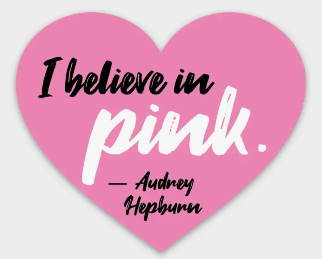Pink Quote Sticker
