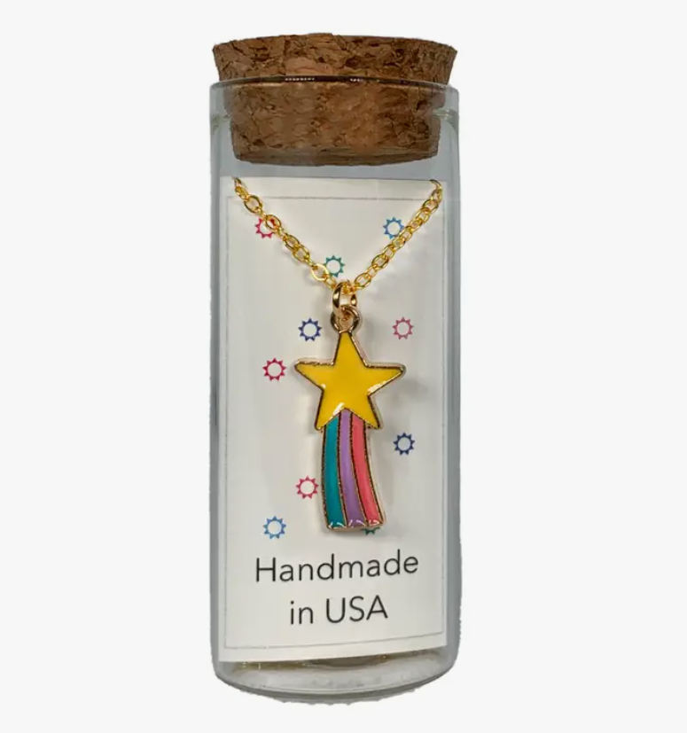 Charm Necklace in Bottle | Shooting Star