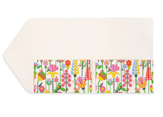 Geometric Flowers Pocket Folder Set