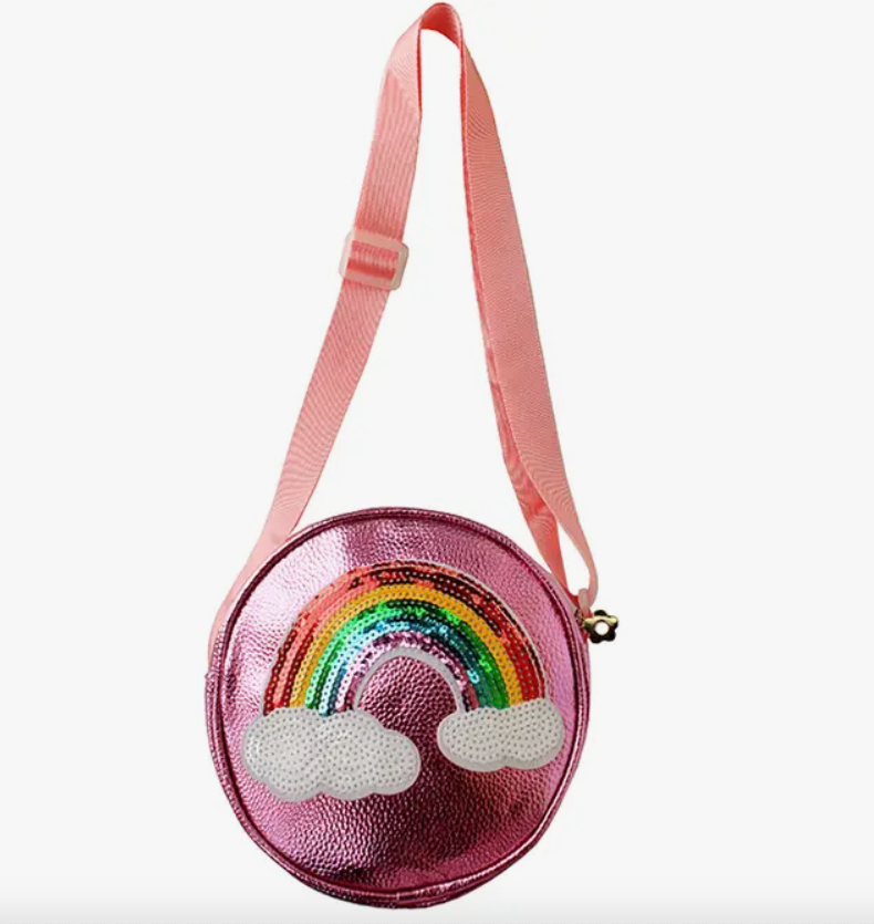 Pink Sequin Rainbow Purse