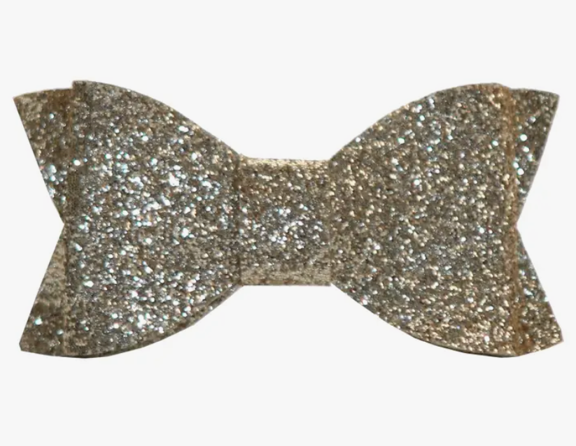 Gold Glitter Bow