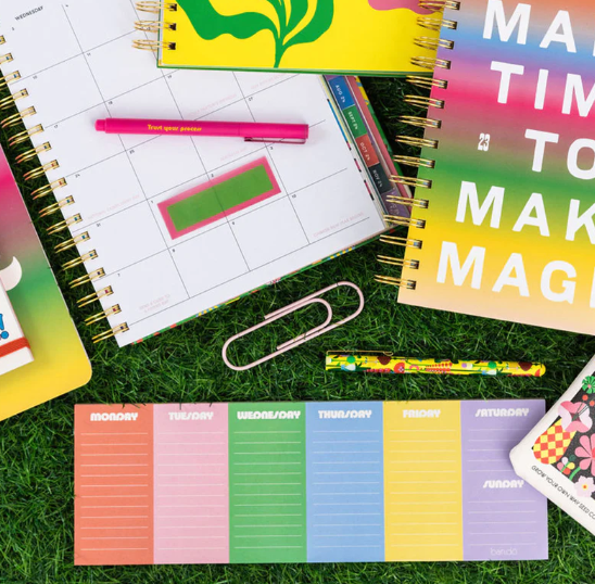 Colorblock Weekly Notepad