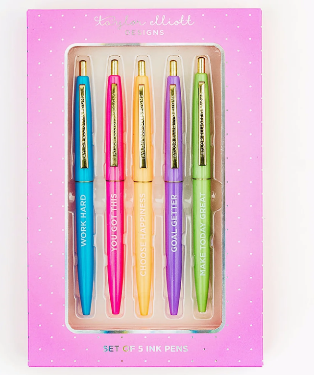 Set of 5 Motivational Pens