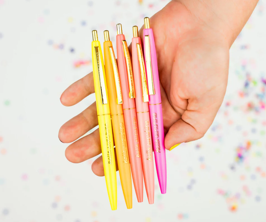 Hello Sunshine Set of 5 Pens