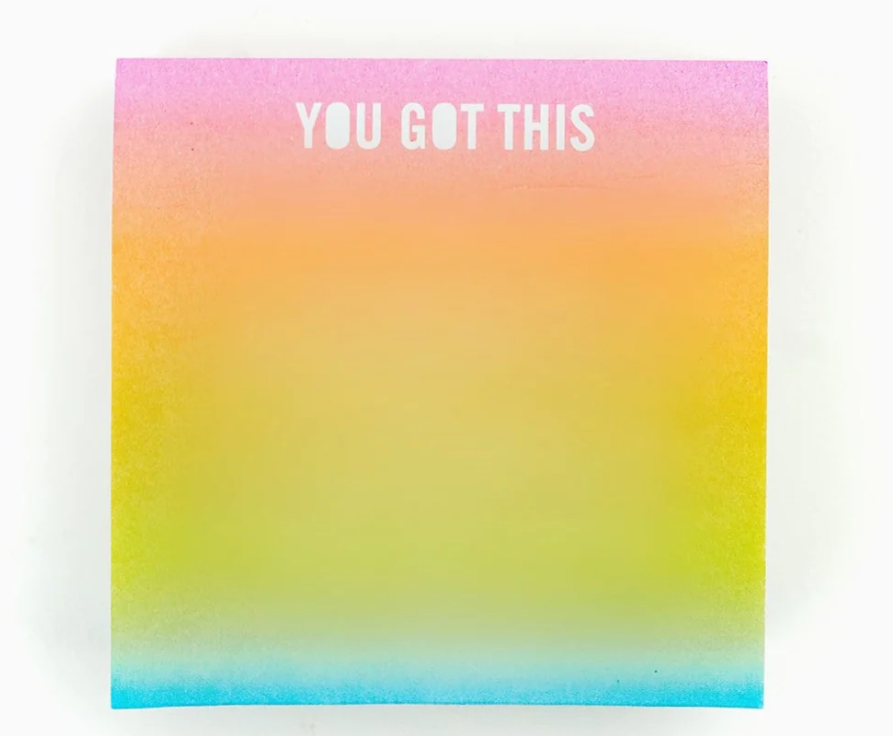 You Got This Sticky Note Cube