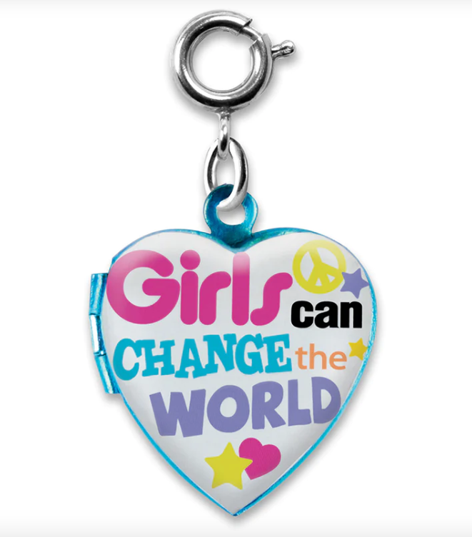 Girls Can Change World Charm