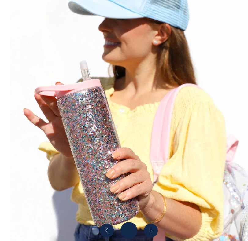 More Sparkle Stainless Sipper Tumbler