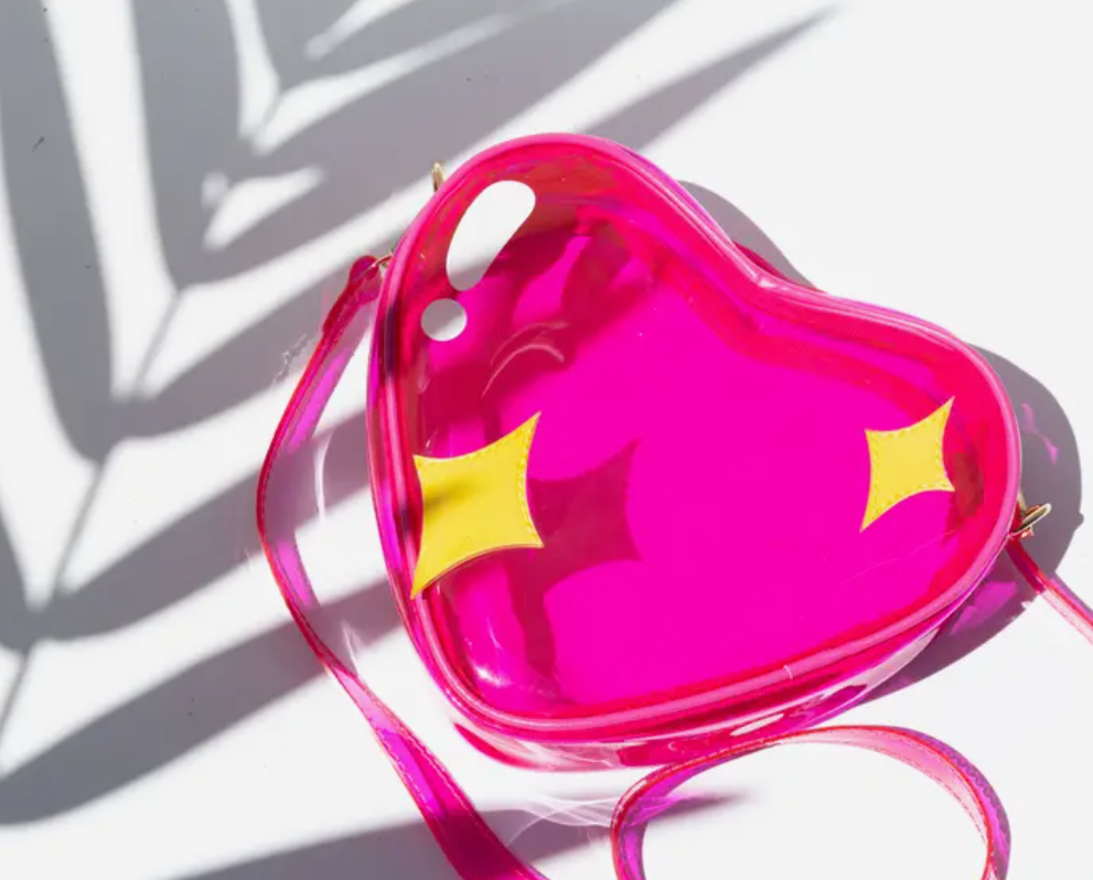 Sparkle Heart Jelly Handbag