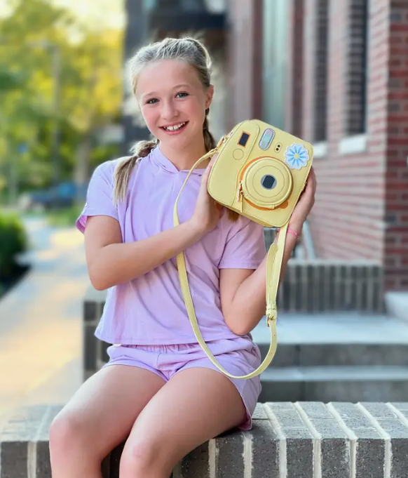 Yellow Oh Snap Camera Handbag
