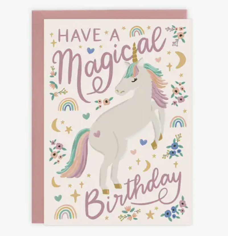 Unicorn Birthday Card