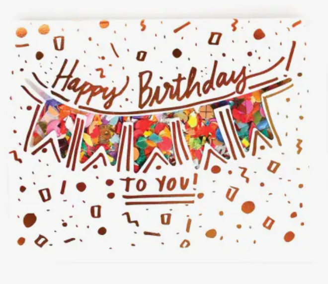 Happy Birthday Confetti Filled Card