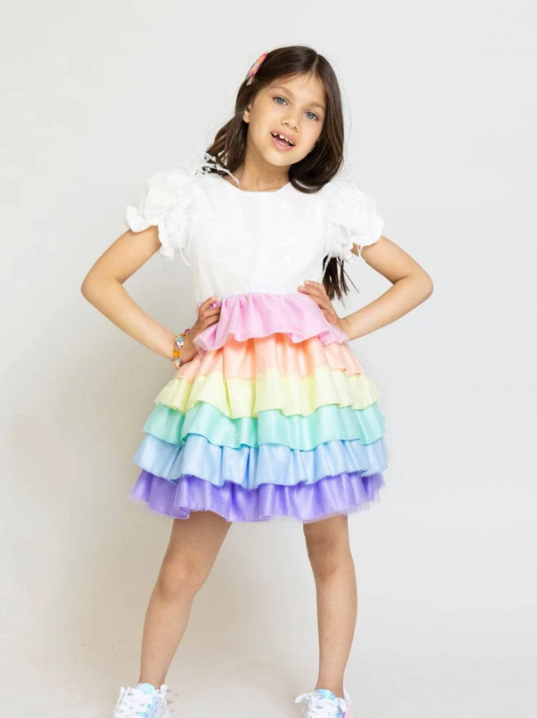 Satin Rainbow Dream Dress