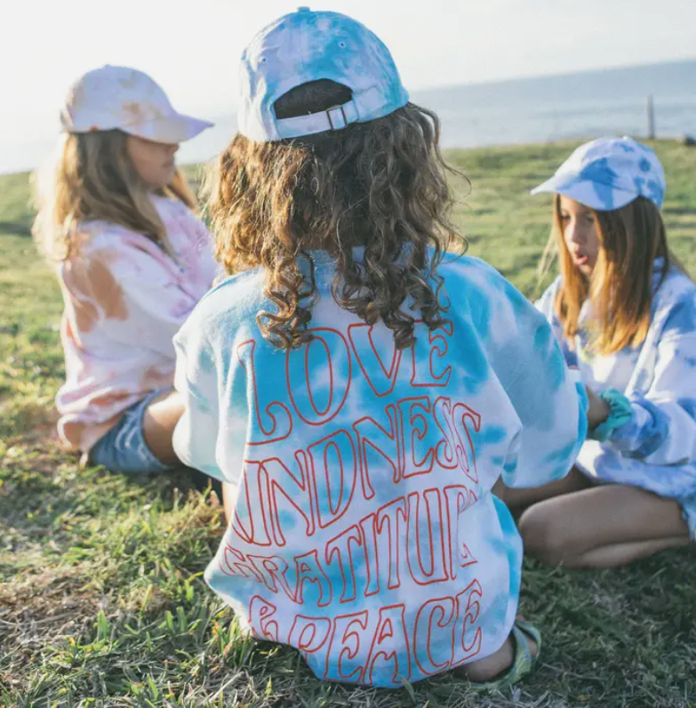 Teal Tie Dye Baseball Cap