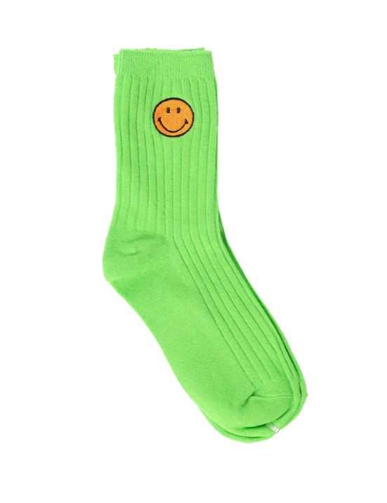 Smiley Face Tube Socks