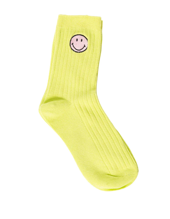 Smiley Face Tube Socks