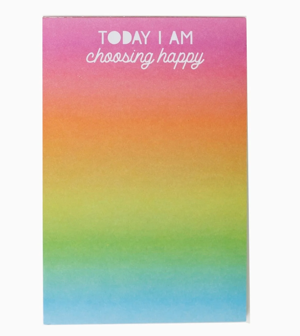 Choose Happy 4x6 Notepad