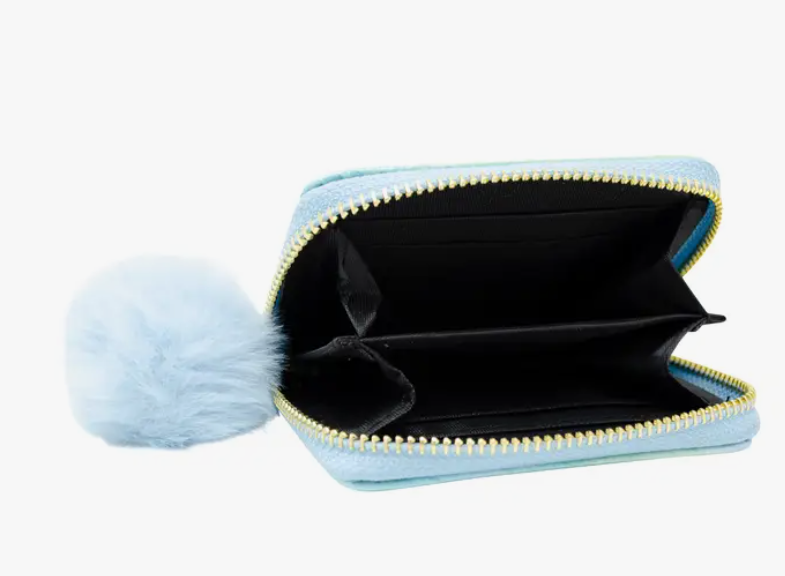 Blue Tie Dye Mermaid Scale Wallet