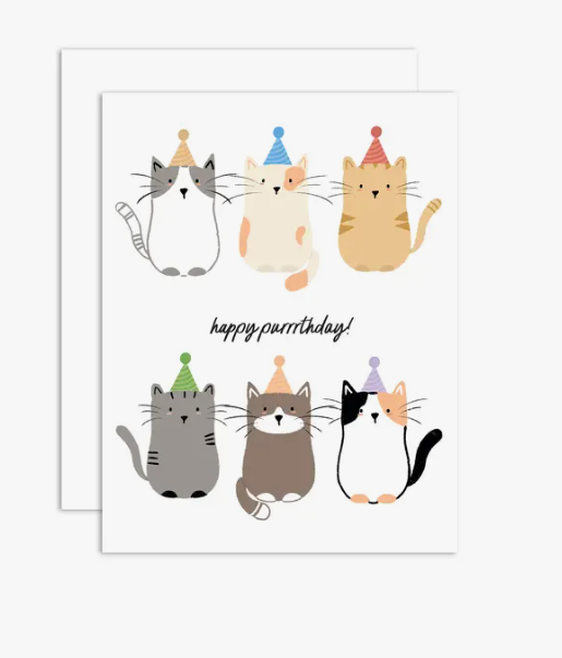 Happy Purrrrthday Card