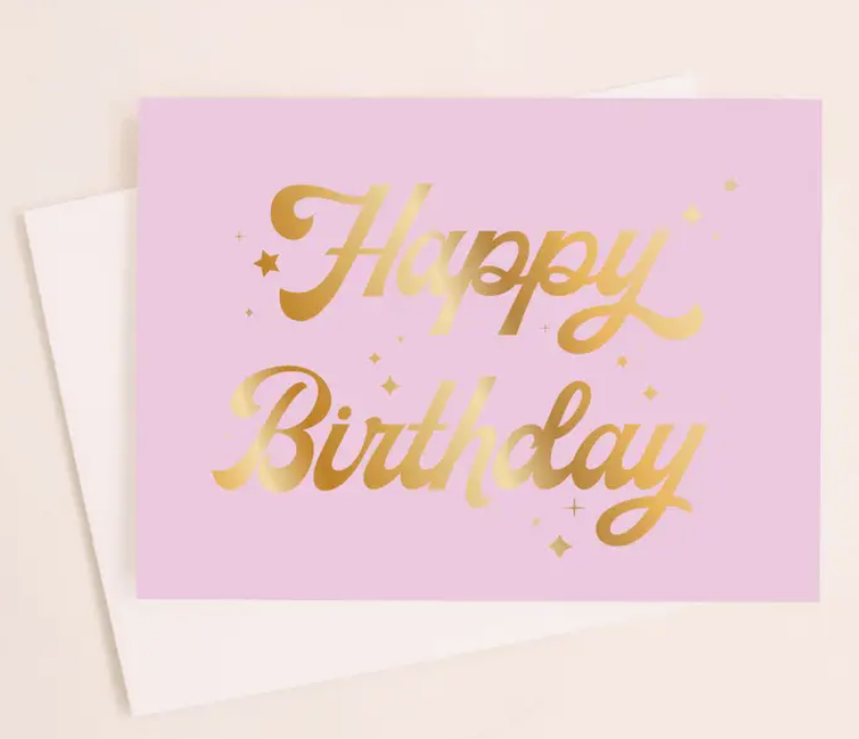 Lavender Happy Birthday Card