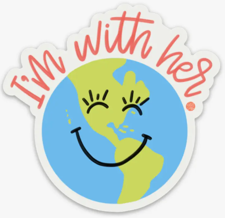 I'm With Her Sticker
