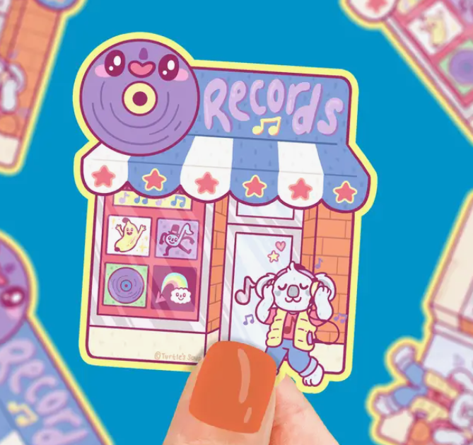 Record Store Music Shop Keeper Sticker