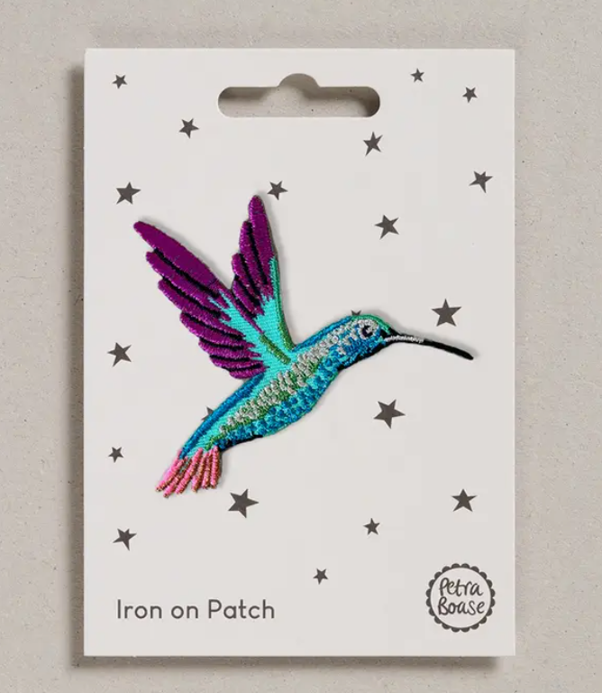 Hummingbird Iron on Patch