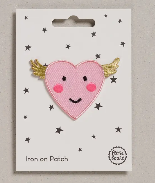 Flying Heart Iron on Patch