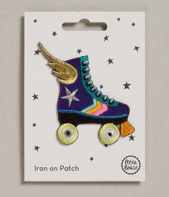 Rollerskate Iron on Patch