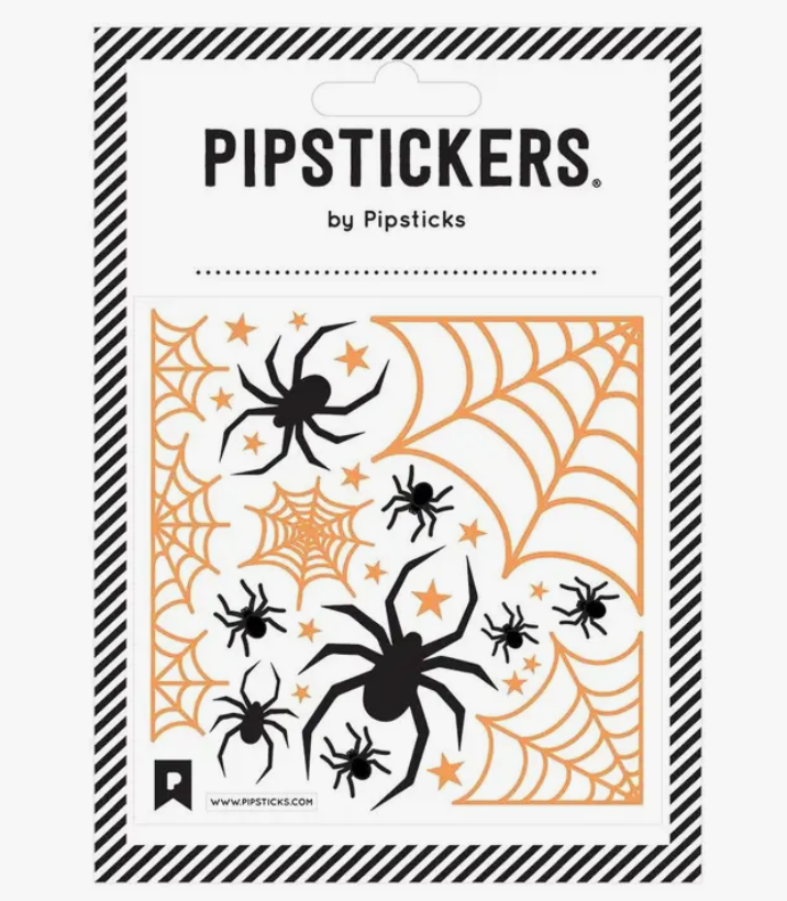 Fuzzy Spiderwebs Stickers