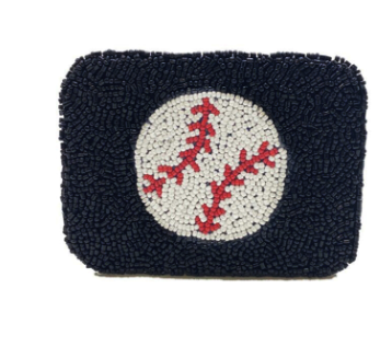 Baseball Beaded Card Holder