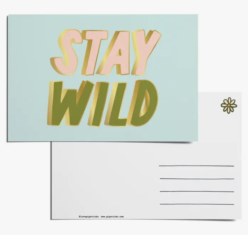 Stay Wild Postcard 12 Pack