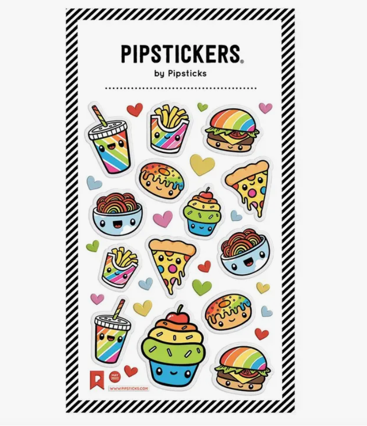 Puffy Multicolor Munchies Stickers